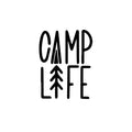 Camp Life Sticker Stickers, Waterproof