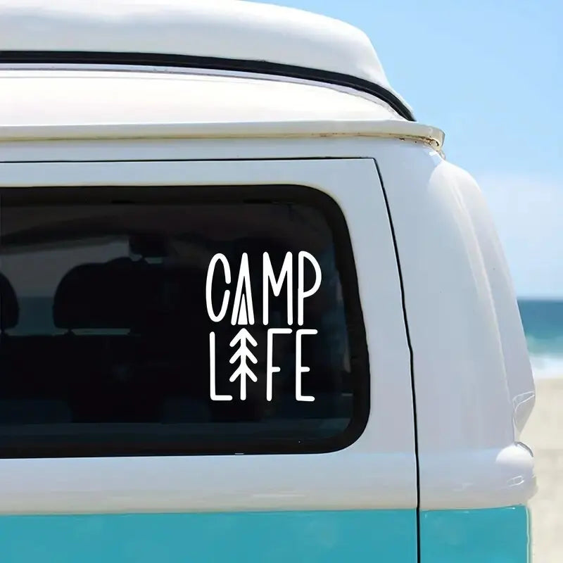 Camp Life Sticker Stickers, Waterproof