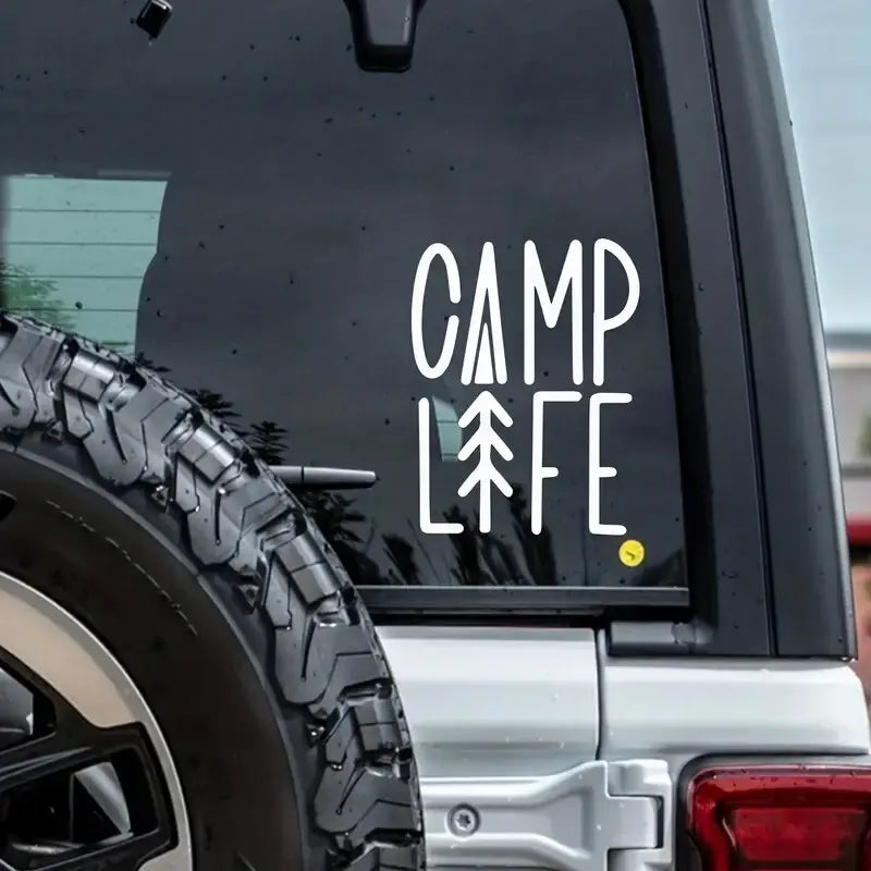 Camp Life Sticker Stickers, Waterproof