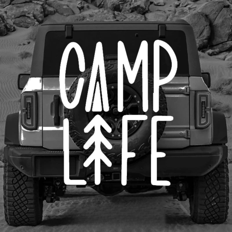 Camp Life Sticker Stickers, Waterproof