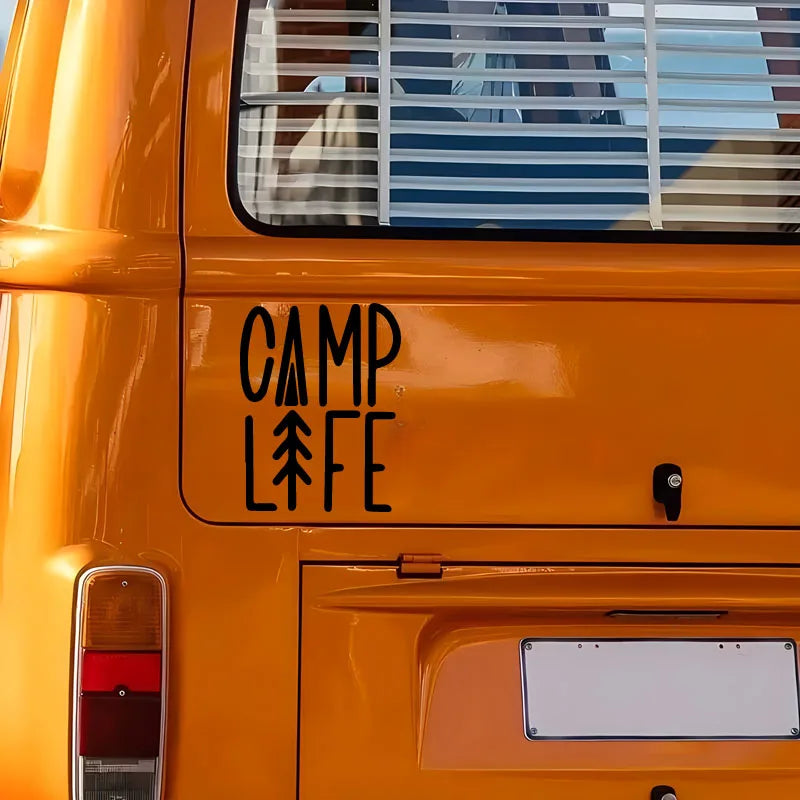 Camp Life Sticker Stickers, Waterproof