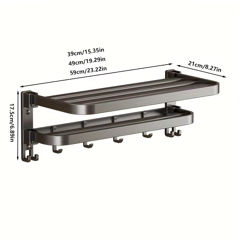 Foldable Campervan Towel Rack