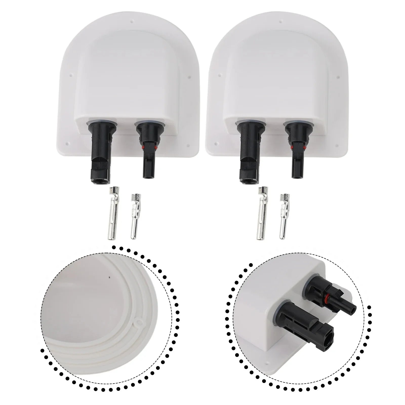 Solar Panel Wire Cable Entry Gland Sealing Box Cable Connector Waterproof For RV Motorhome