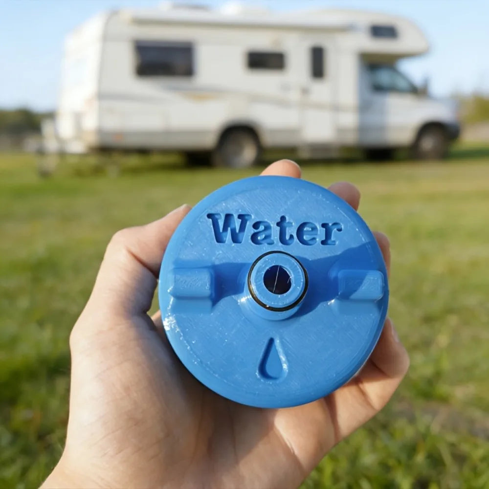 RV Camper Motorhome Hose water tank adapter with built-in quick connector and O-ring seal