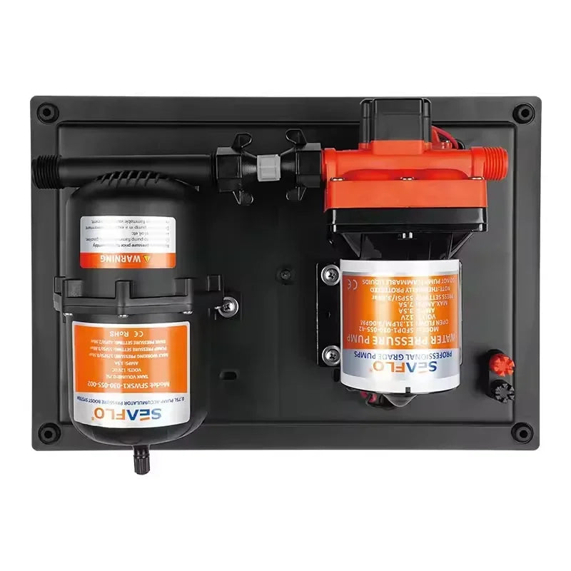 SEAFLO 42 Series 24V Diaphragm Pump 3GPM Large Flow Self Priming Water Supply Pressure System Tank for RV Boat Yacht
