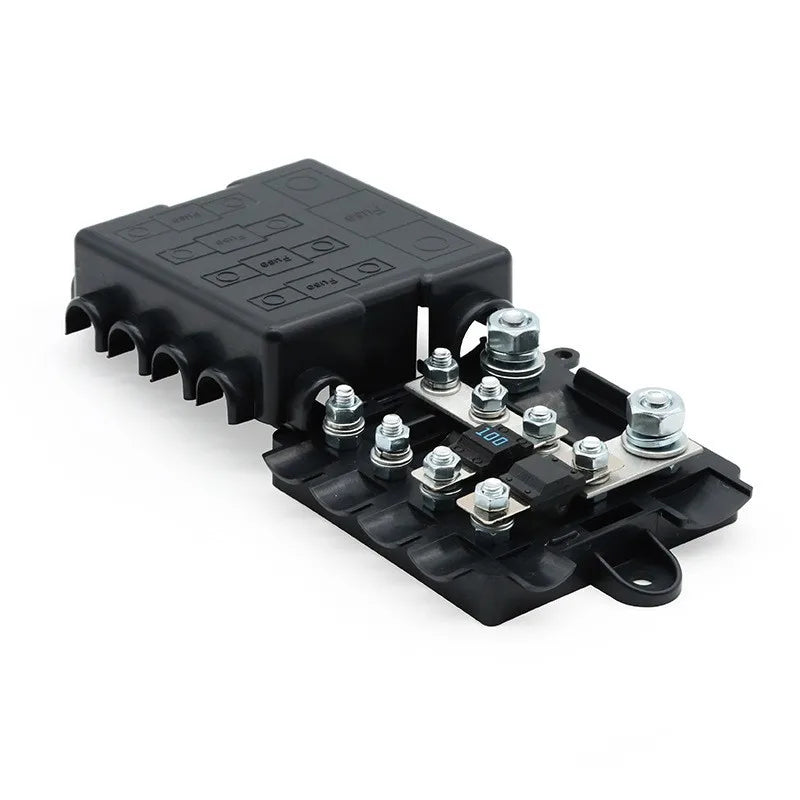 5 Way Fuse 12v & 24v Box With Bus Bar HEAVY DUTY Power Distribution Fuse Box Block Mega & Midi Fuses Holder Car Parts