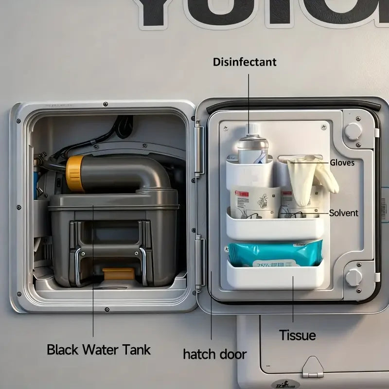 Motorhome Caravan Toilet Door Storage Pocket