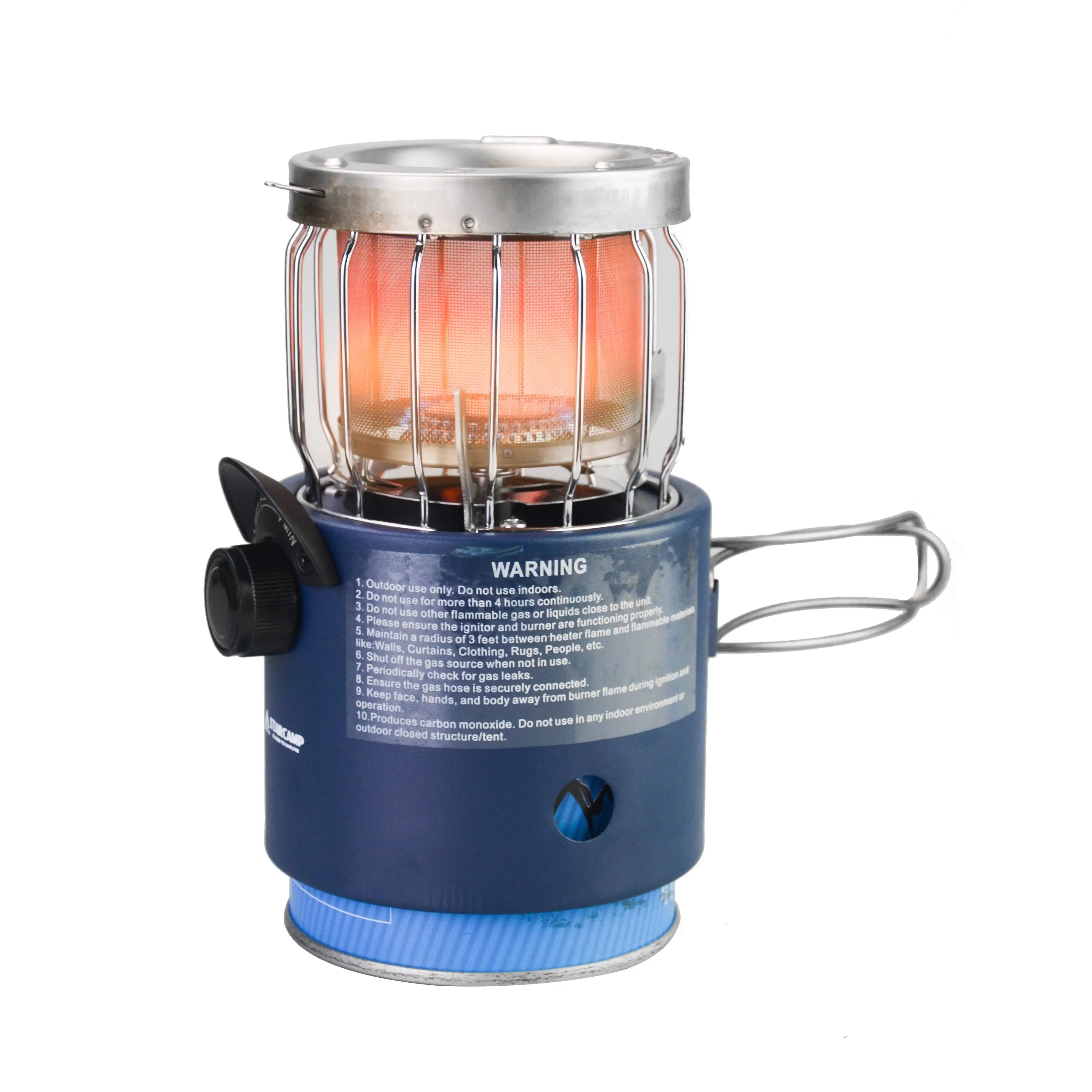 STARCAMP 2000W Outdoor Camping & Fishing Mini Gas 2 IN 1 Heater & Stove
