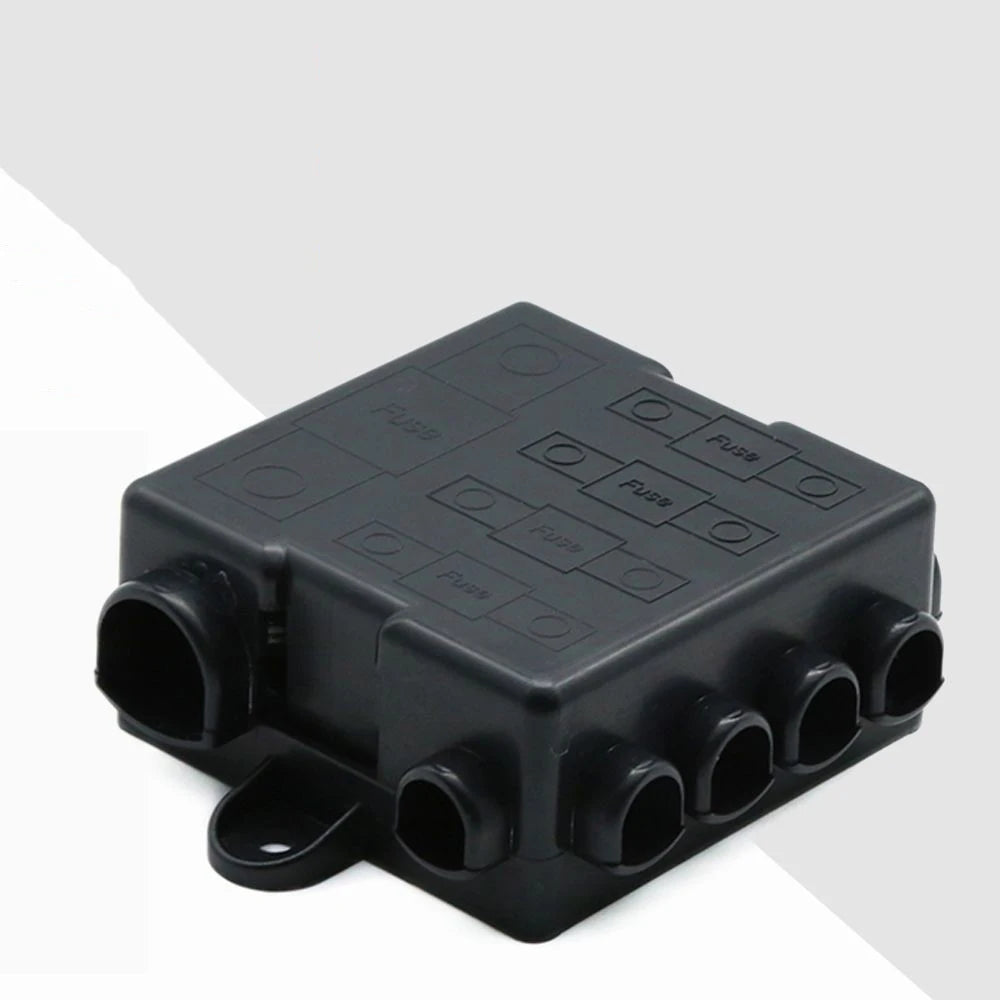 5 Way Fuse 12v & 24v Box With Bus Bar HEAVY DUTY Power Distribution Fuse Box Block Mega & Midi Fuses Holder Car Parts