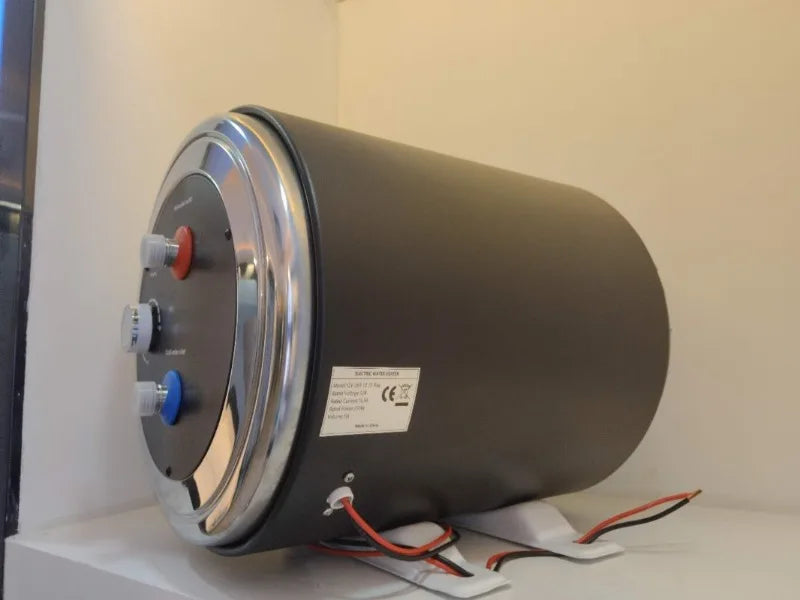 12V 24V RV Water Heater 10L-30L, 200W  400W Low Power Stainless Steel Electric Boiler Tank for Off-Grid Camper Boat