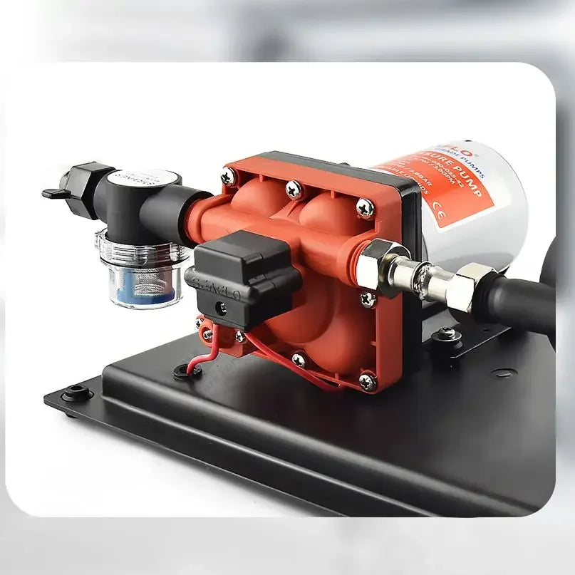 SEAFLO 42 Series 24V Diaphragm Pump 3GPM Large Flow Self Priming Water Supply Pressure System Tank for RV Boat Yacht